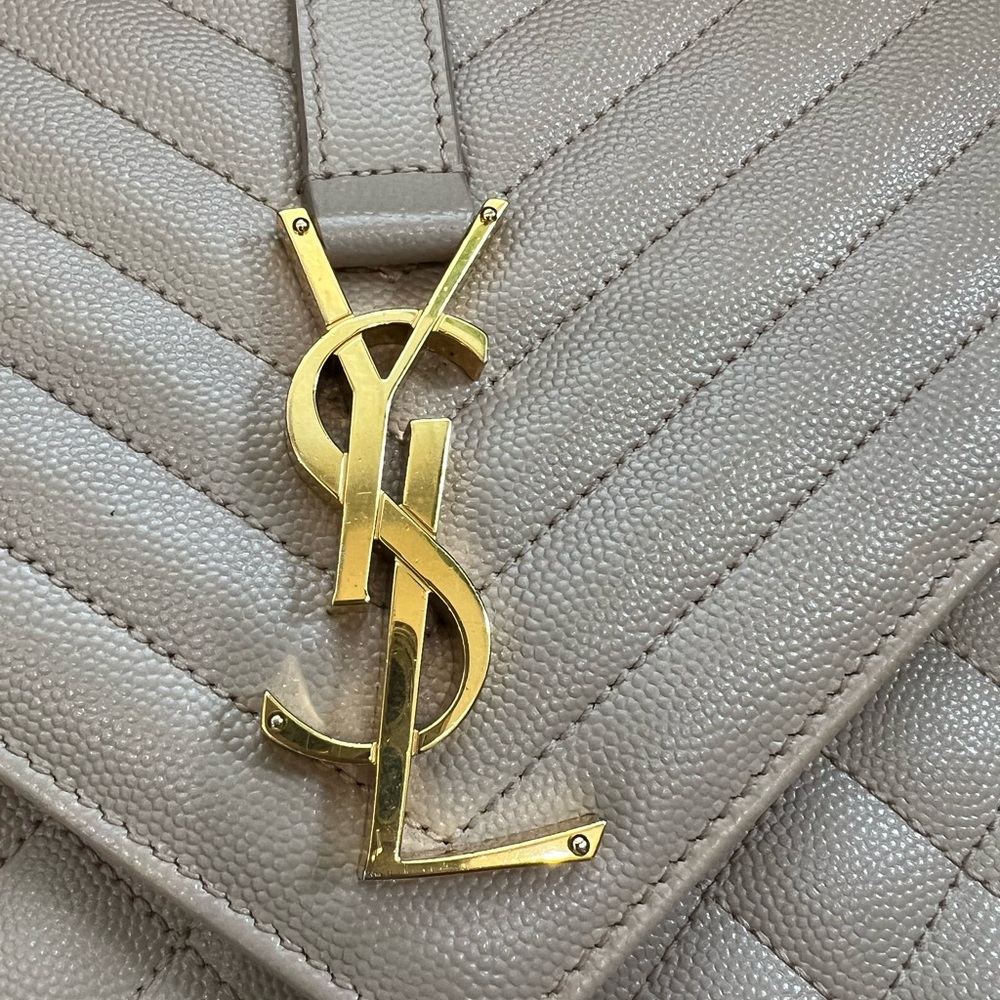Saint Laurent Classic Monogram Envelope Satchel Mixed Matelasse Leather Large - Picture 3 of 17